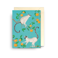 Ring-Tailed Lemurs | Carrie May | Mini Card